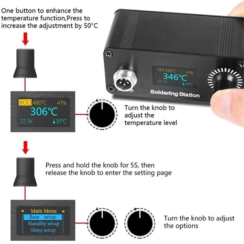 【A56X】T12 Portable Mini Digita - T12 Soldering Station Oled recension och pris