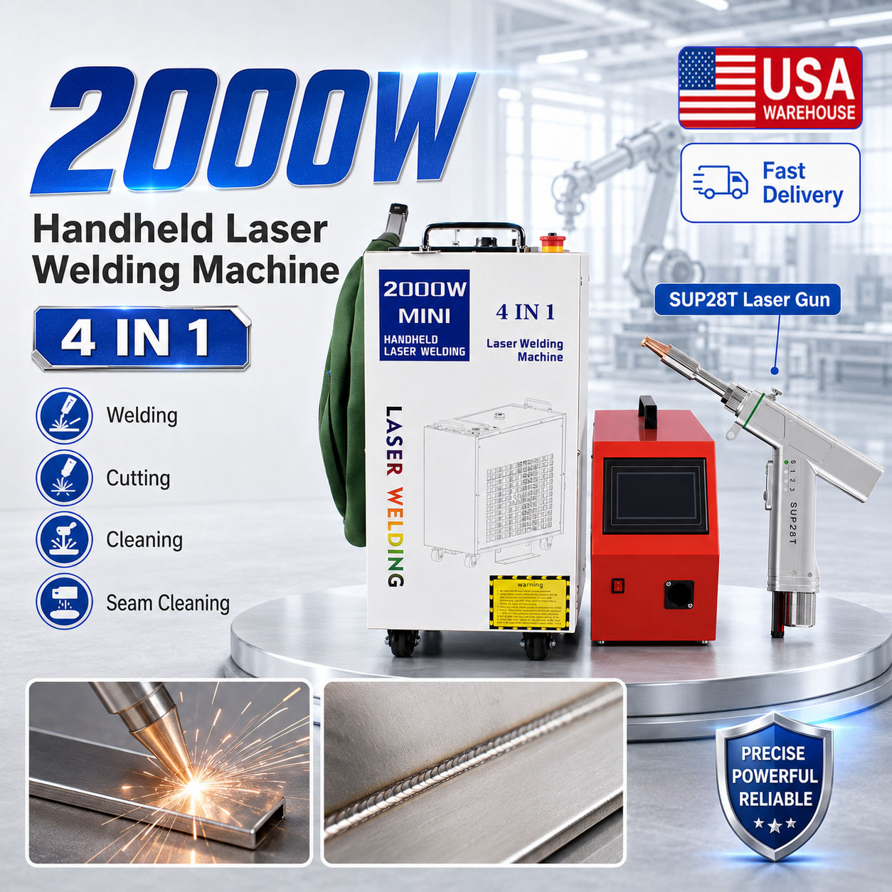 BWT 2000W Fiber Laser Welding  - Laser Soldering Machine Handheld recension och pris