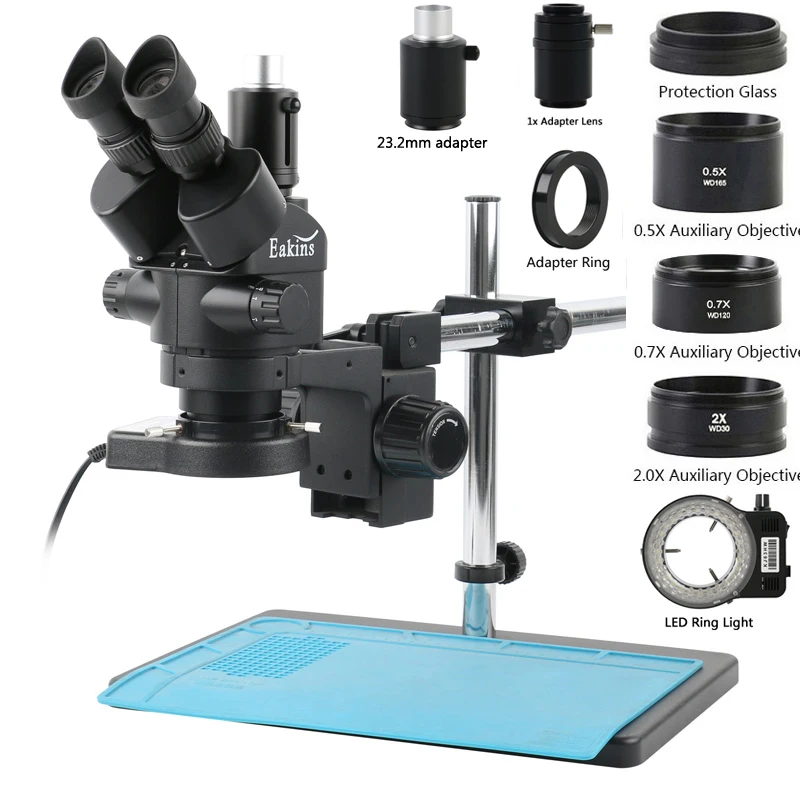 3.5X 7X 45X 90X Industrial Lab - Trinocular Stereo Microscope 7X-45X recension och pris