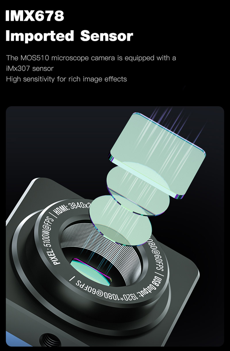 MECHANIC Industrial Microscope - 4K Microscope Camera Sony Sensor recension och pris