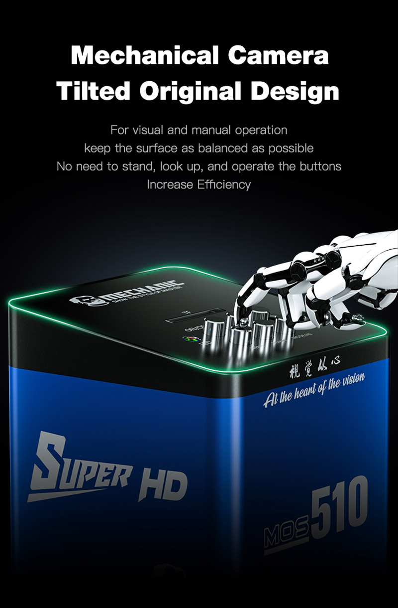 MECHANIC Industrial Microscope - 4K Microscope Camera Sony Sensor recension och pris
