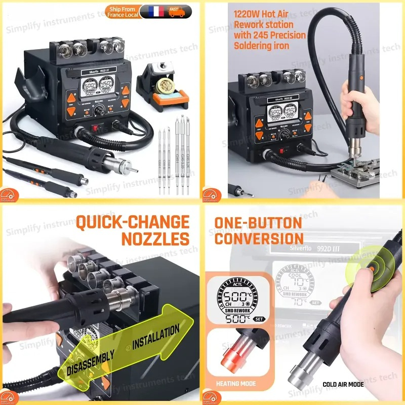 Silverflo 992D III 1220W Solde - C210 Precision Soldering Station recension och pris