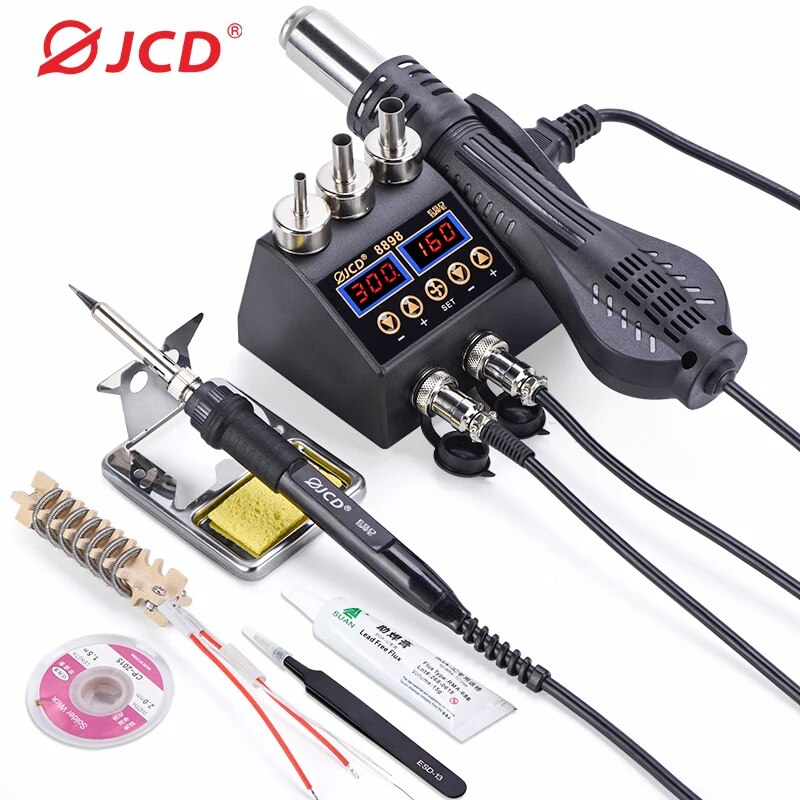 JCD 8898 Soldering Station 750 - 2 In 1 Soldering Rework Station 750W recension och pris