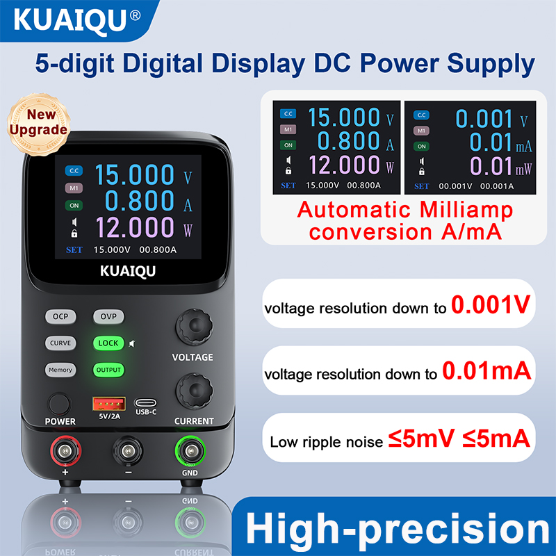 KUAIQU 5-Digit Ultra Precision - High Precision Dc Power Supply 30V 10A recension och pris