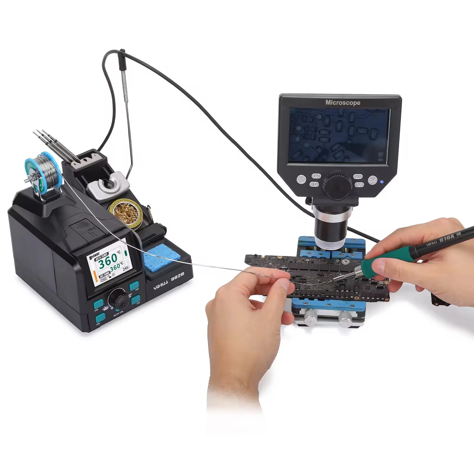 982D Digital Rapid Heating Sol - C210 Precision Soldering Station recension och pris