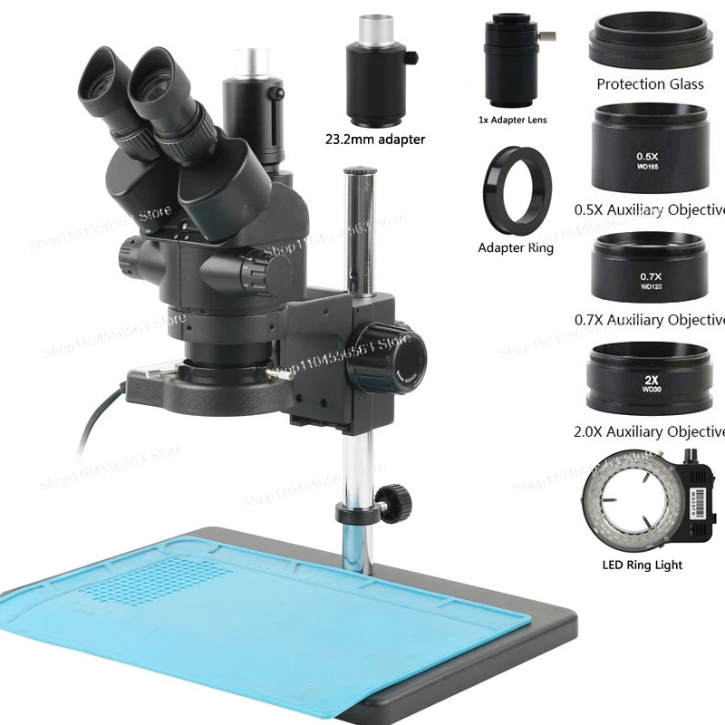 Industrial Lab Trinocular Simu - Trinocular Stereo Microscope 7X-45X recension och pris