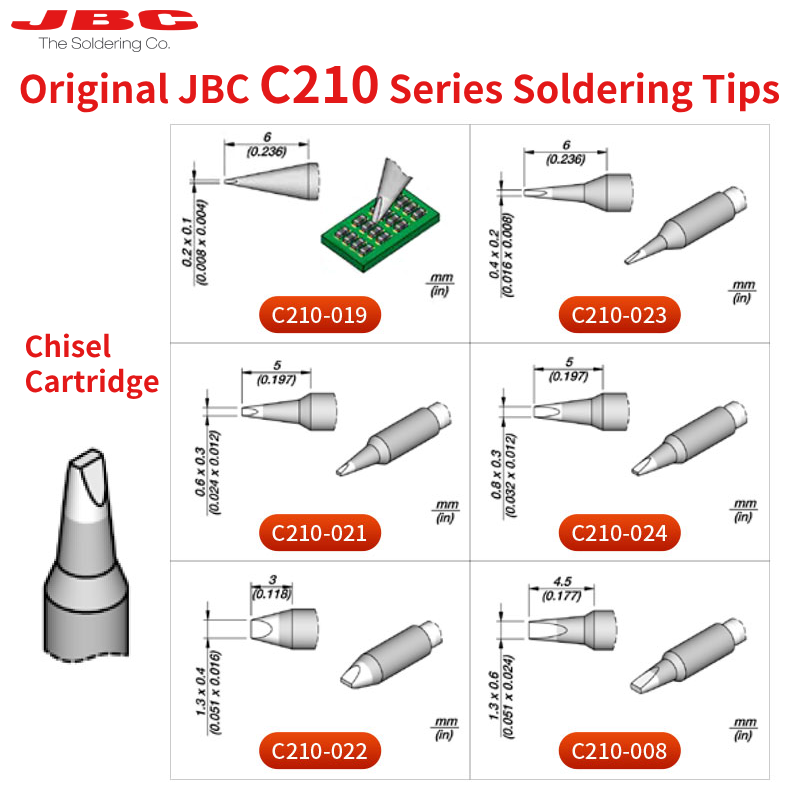 100% Original JBC Cartridge C2 - C210 Precision Soldering Station recension och pris