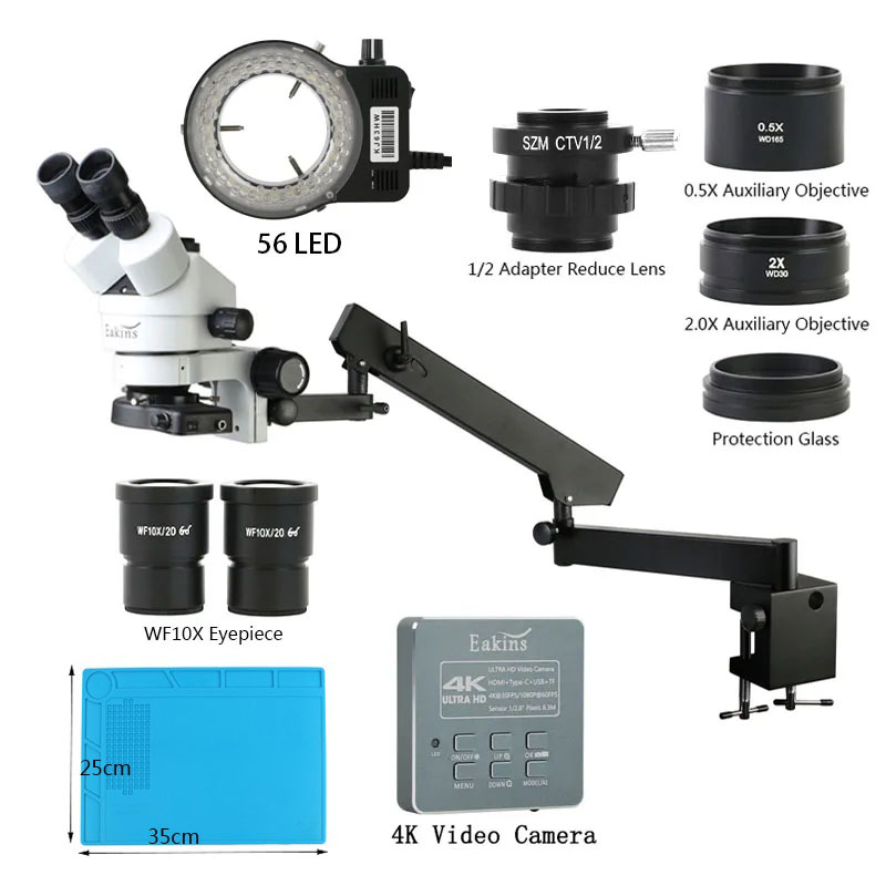 Simul Focal Industrial Trinocu - Simul-Focal Industrial Microscope 4K Hdmi recension och pris