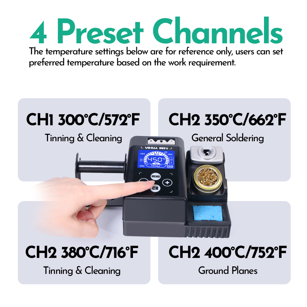 YIHUA 982-II Touch Screen C245 - C210 Precision Soldering Station recension och pris