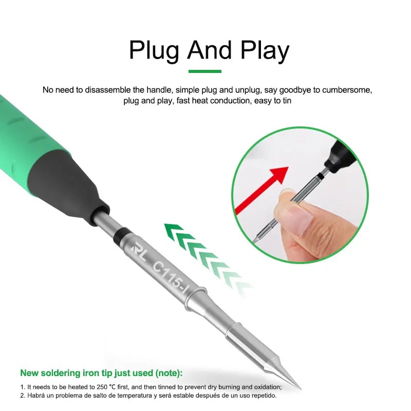 RELIFE C115-K/I/IS Nano-level  - C115 Nano Soldering Iron Station recension och pris
