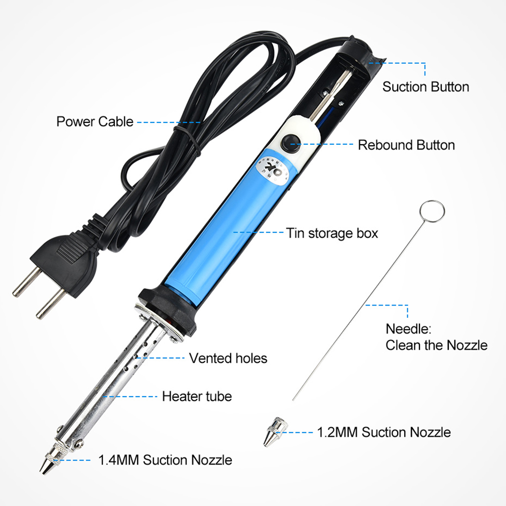 AC 110V/220V Electric Desolder - Desoldering Pump Electric Vacuum Station recension och pris